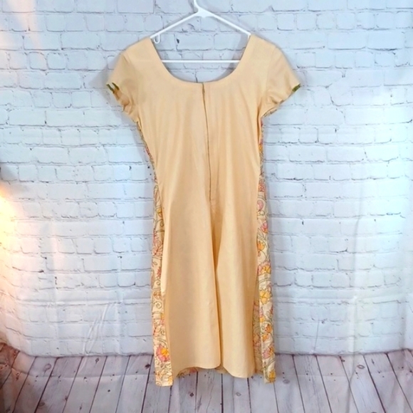 Womans Vintage Hand Made  Silk Asian  Style 60,s  Embroidery Dress S - Picture 3 of 10